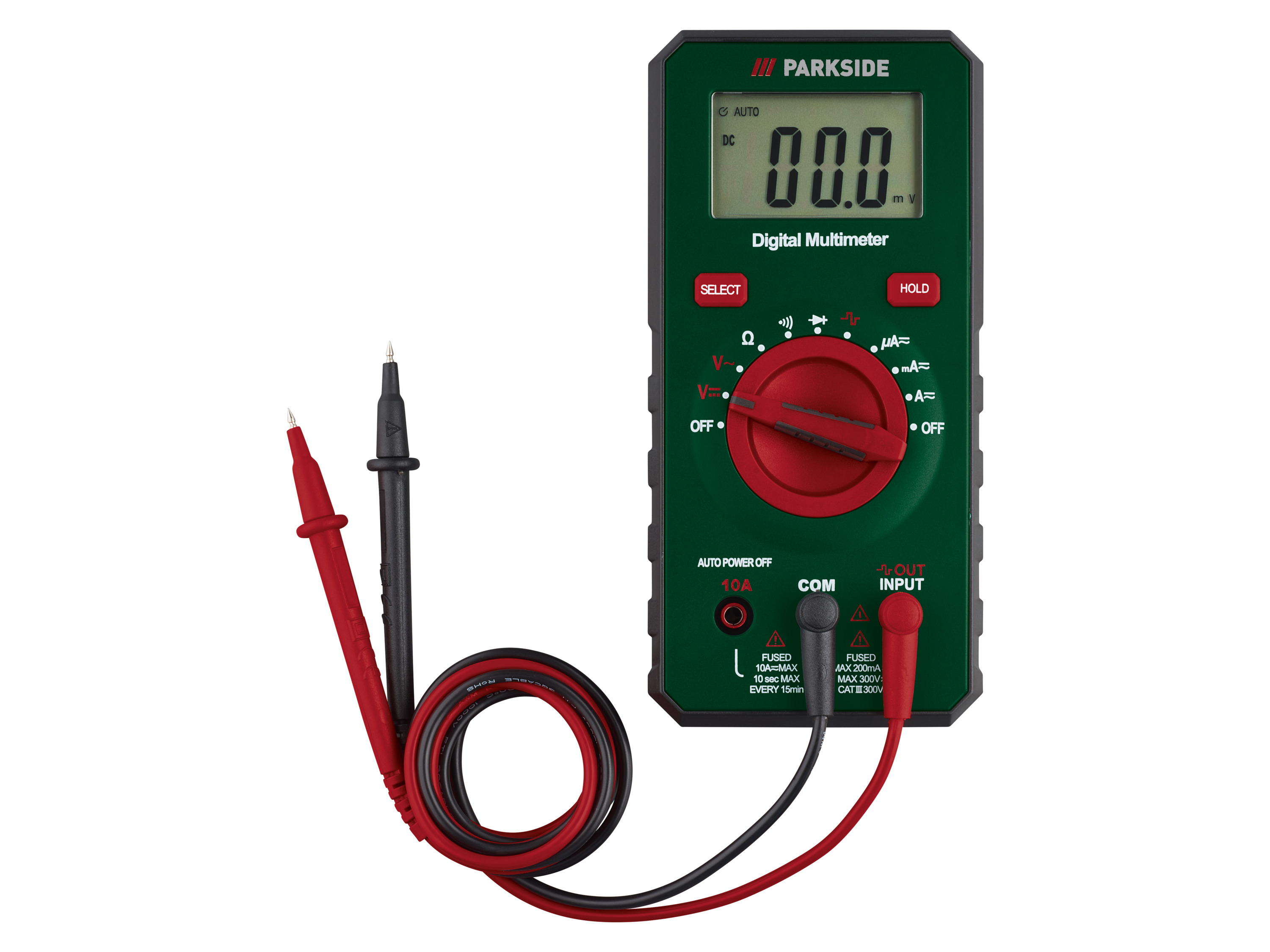 Parkside® Digitální multimetr Pdam 300 B1 / Adaptér pro měření proudu Psma 300 A1 (digitální multimetr autorange)