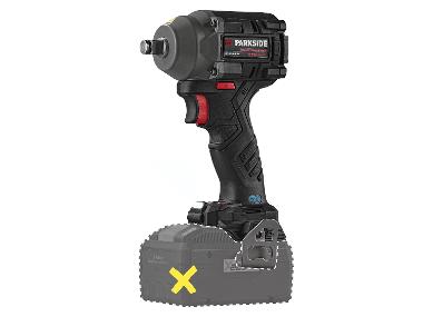 PARKSIDE PERFORMANCE® Aku rázový utahovák PPDSSA 20-Li A1 – bez akumulátoru a nabíječky