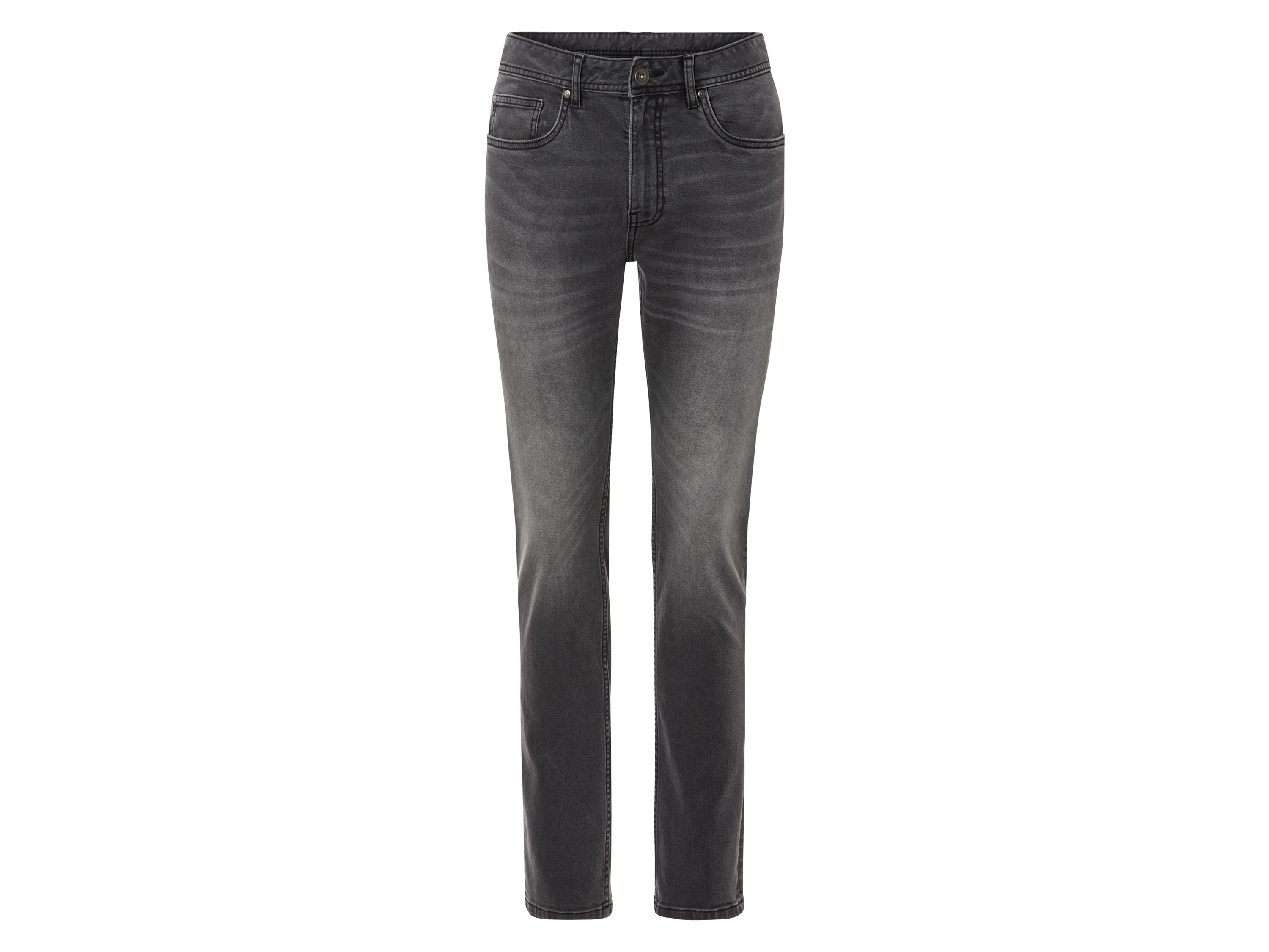 Livergy® Pánské džíny "Slim Fit" (50 (34/34), tmavě šedá)