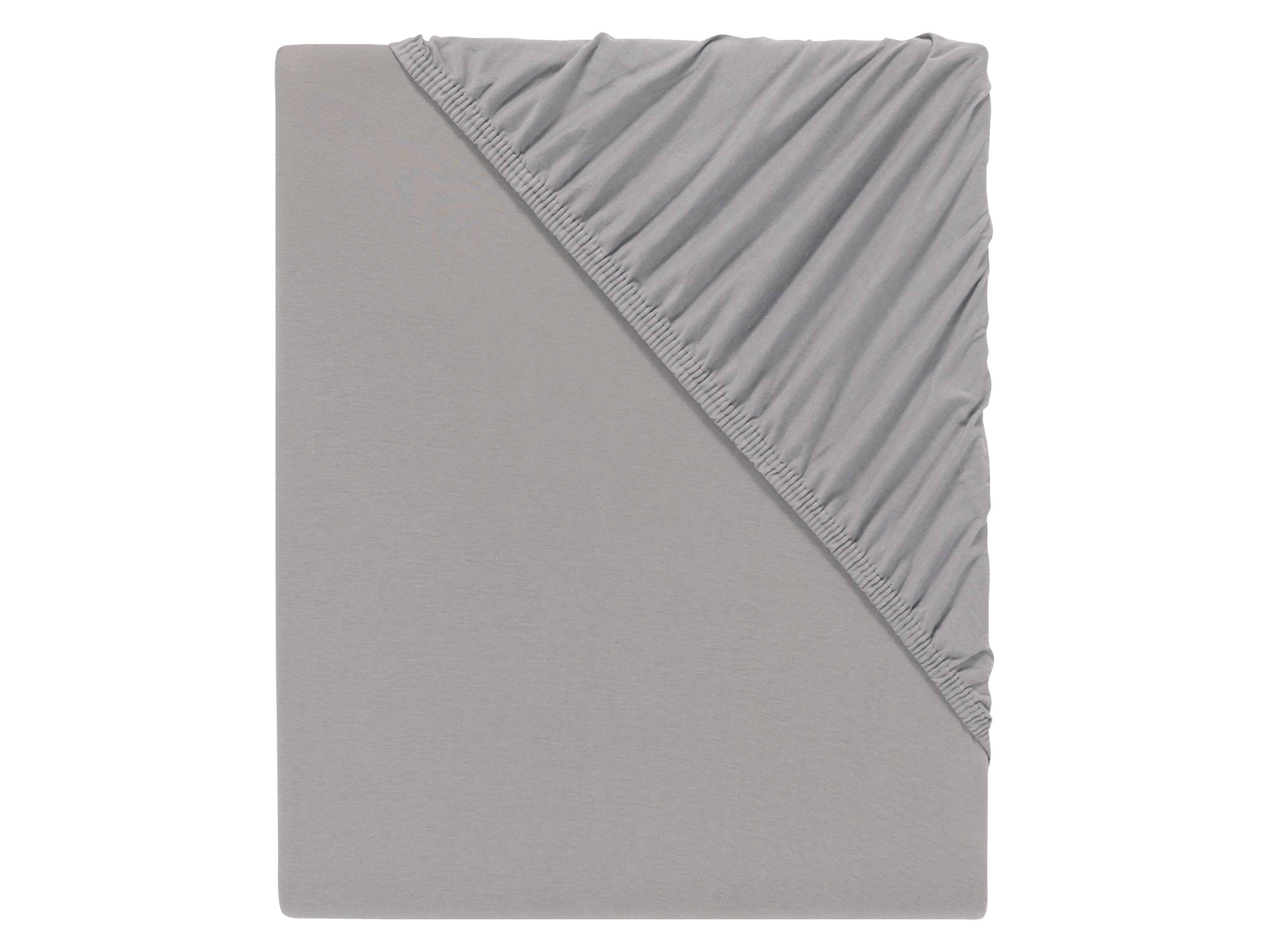 Livarno home Žerzejové napínací prostěradlo s BIO bavlnou, 140-160 x 200 cm (šedá)