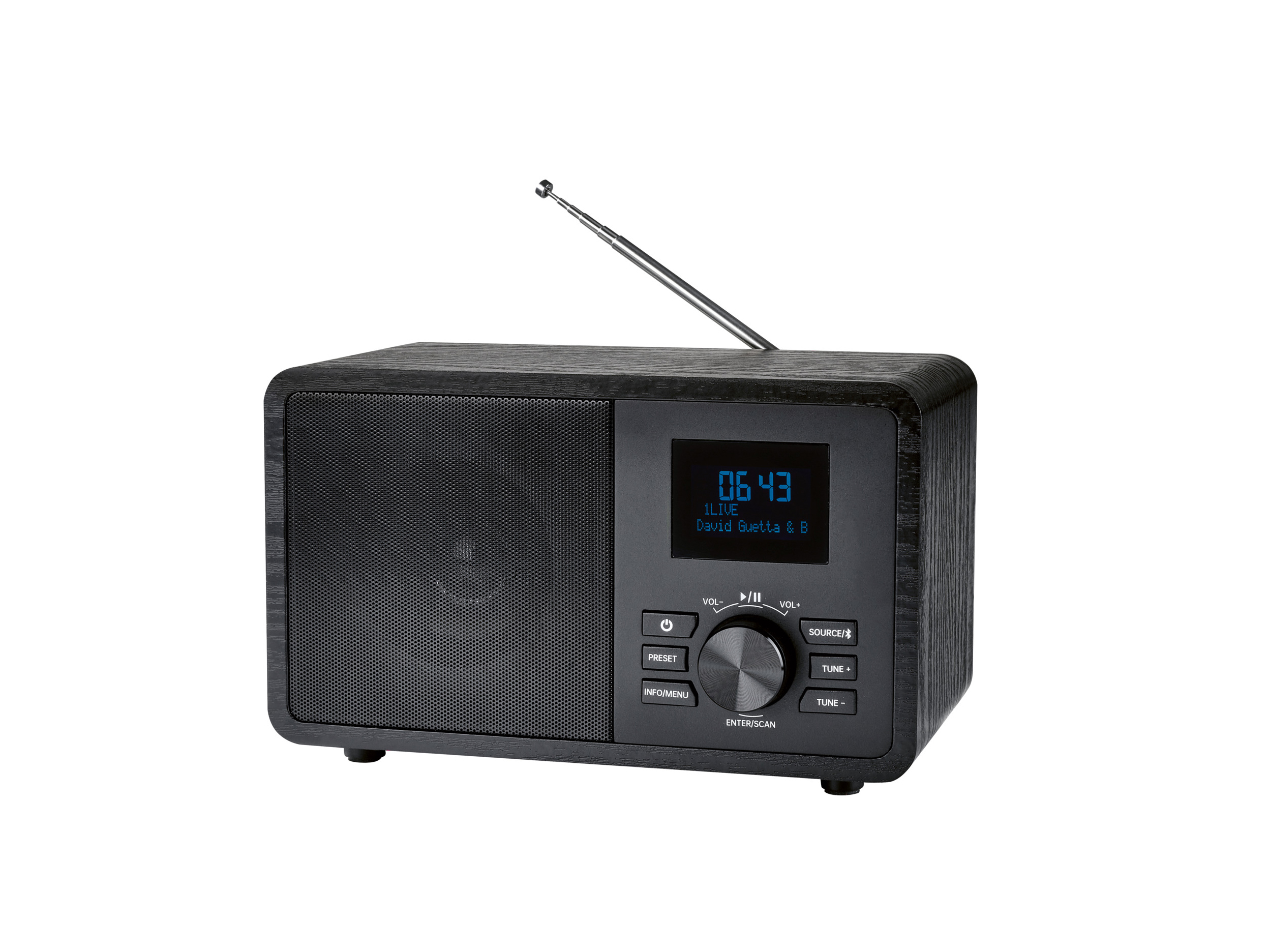 Tronic® Rádio Dab+/Fm s technologií Bluetooth® (černá)