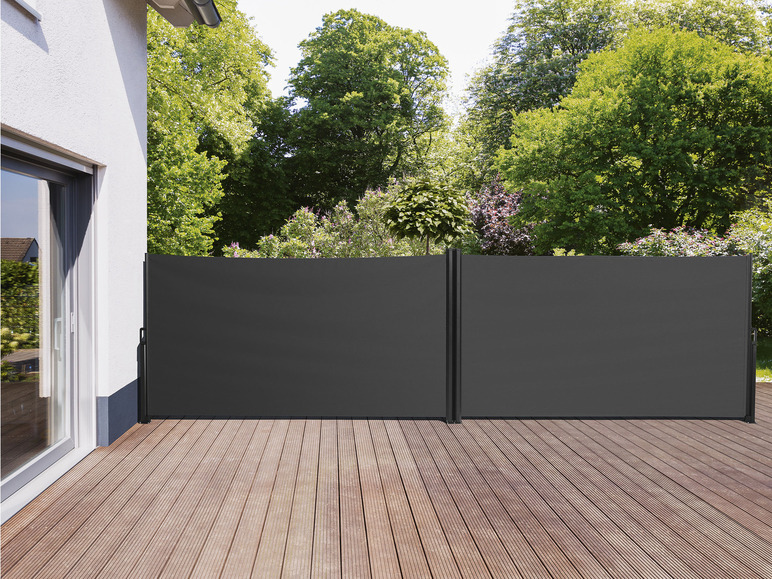  Zobrazit na celou obrazovku LIVARNO home Dvojitá boční markýza, 160 x 600 cm, antracitová - Obrázek 5