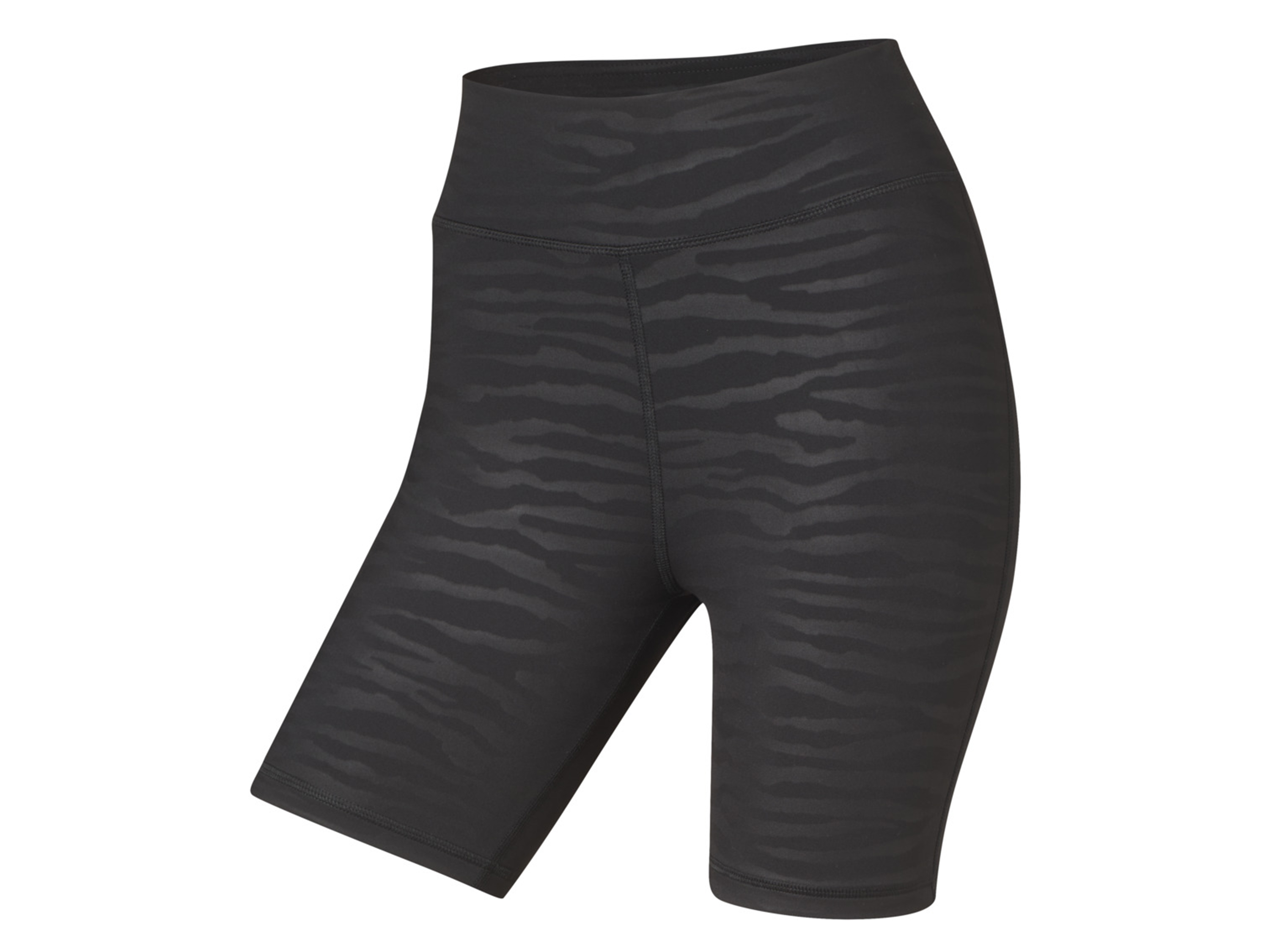 Crivit Dámské funkční kraťasy "Biker" s push-up efektem (Xs(32/34), černá vzorovaná)