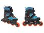Kolečkové brusle Crit, modro-černé, oranžové kolečka.