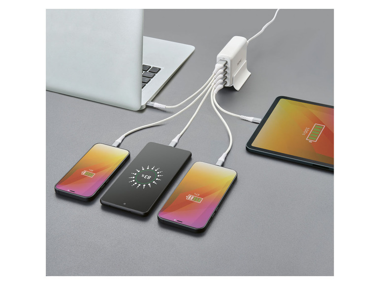  Zobrazit na celou obrazovku TRONIC® Multi USB-A nabíječka 30 W, 5 portů, QC TM 3.0 - Obrázek 3