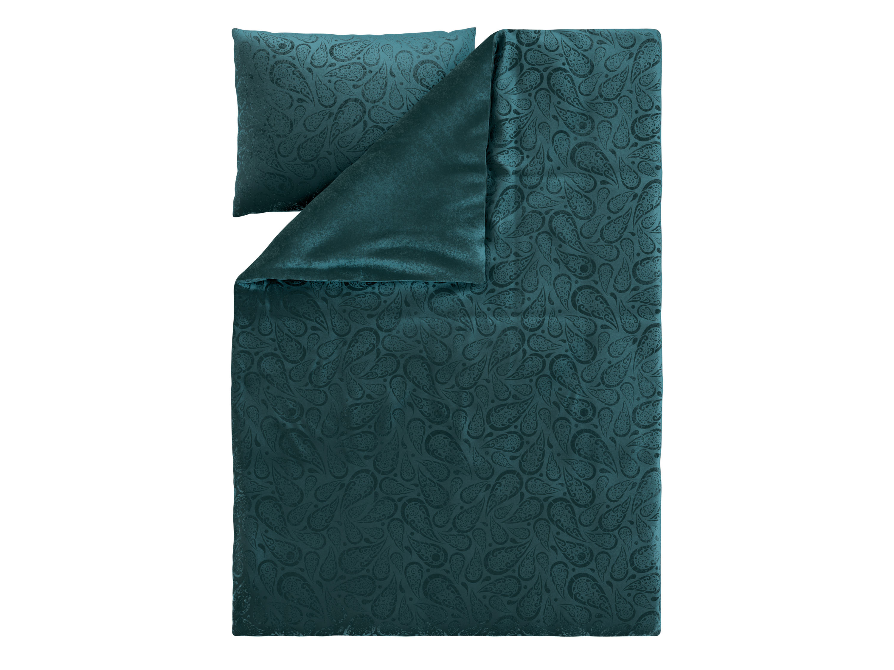 Livarno® Plyšové ložní povlečení, 140 x 200 cm, 70 x 90 cm (zelená)