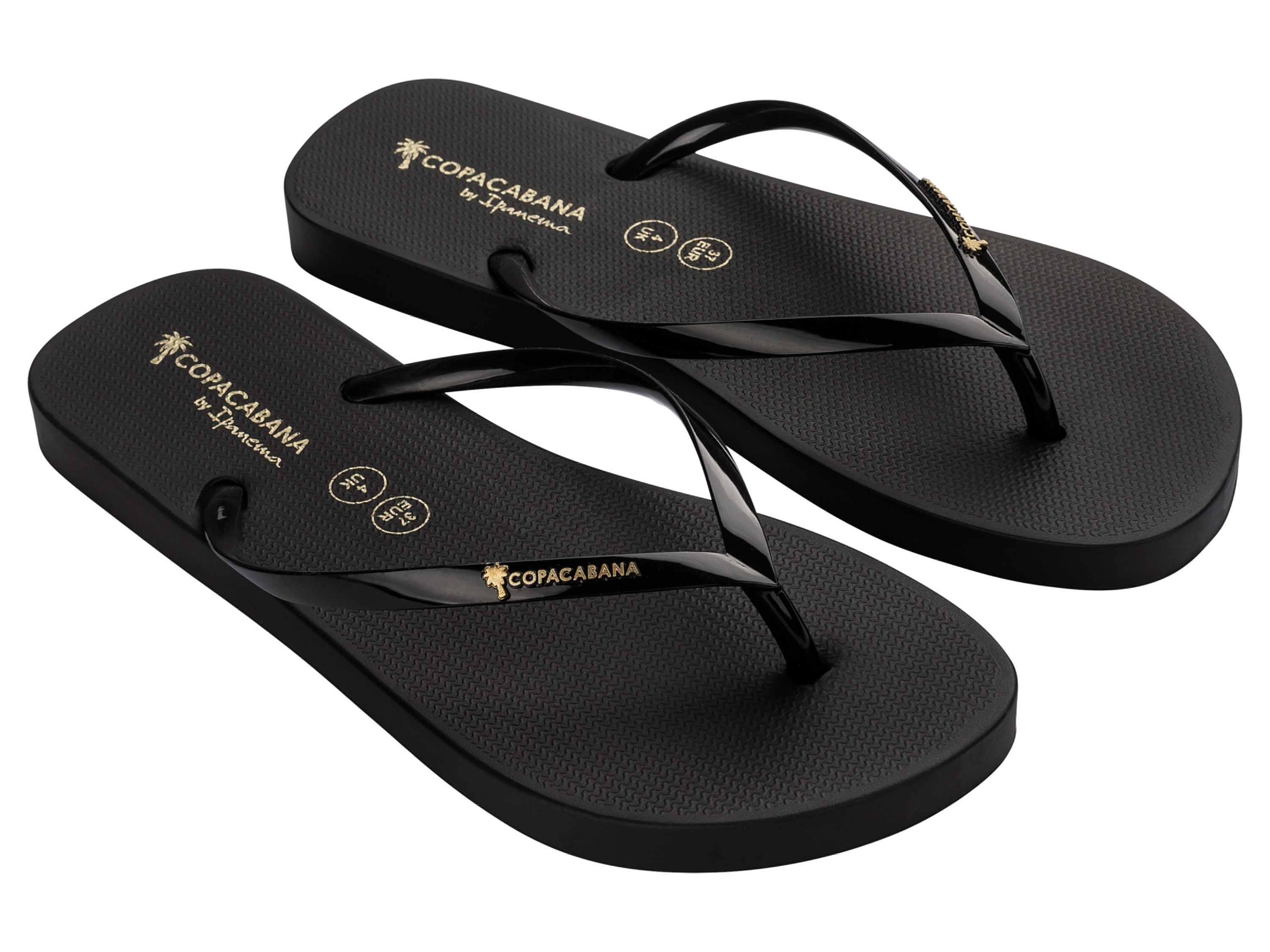 Copacabana by Ipanema Dámské / Pánské žabky (černá/zlatá, 38)