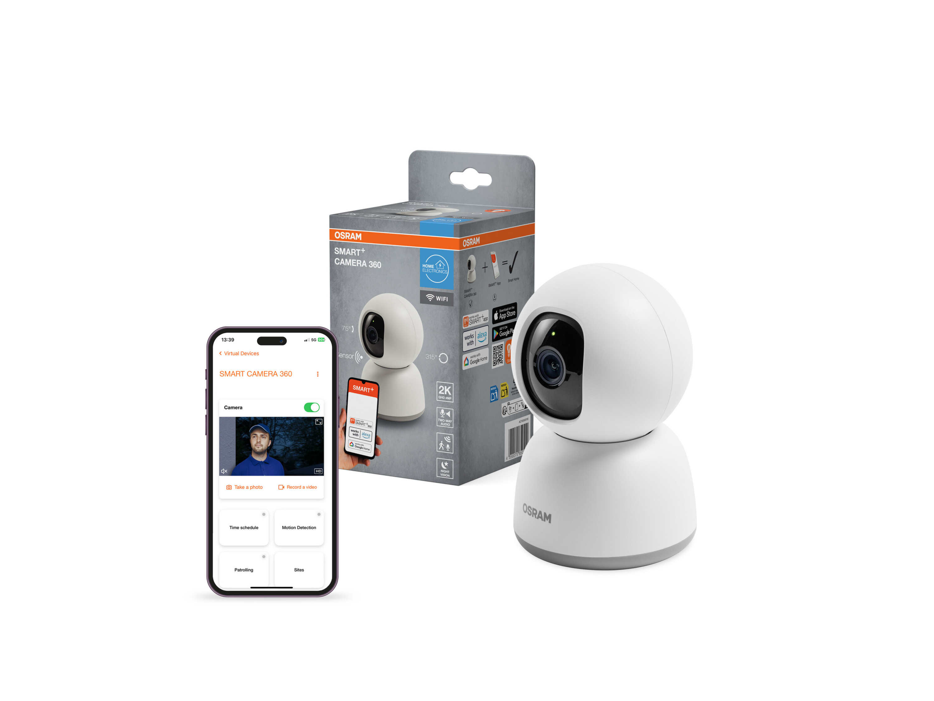 Osram Chytrá Wifi 360 kamera bílá