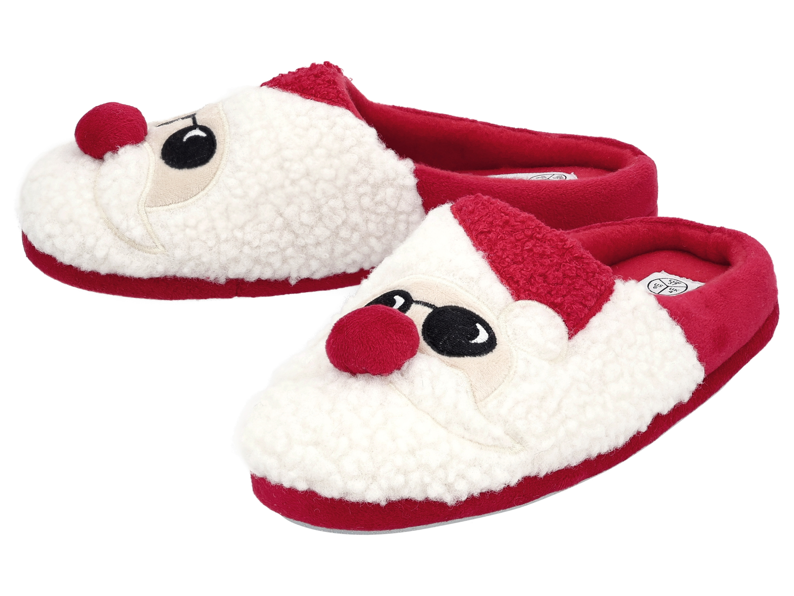 esmara® Dámská vánoční domácí obuv (červená, 41)