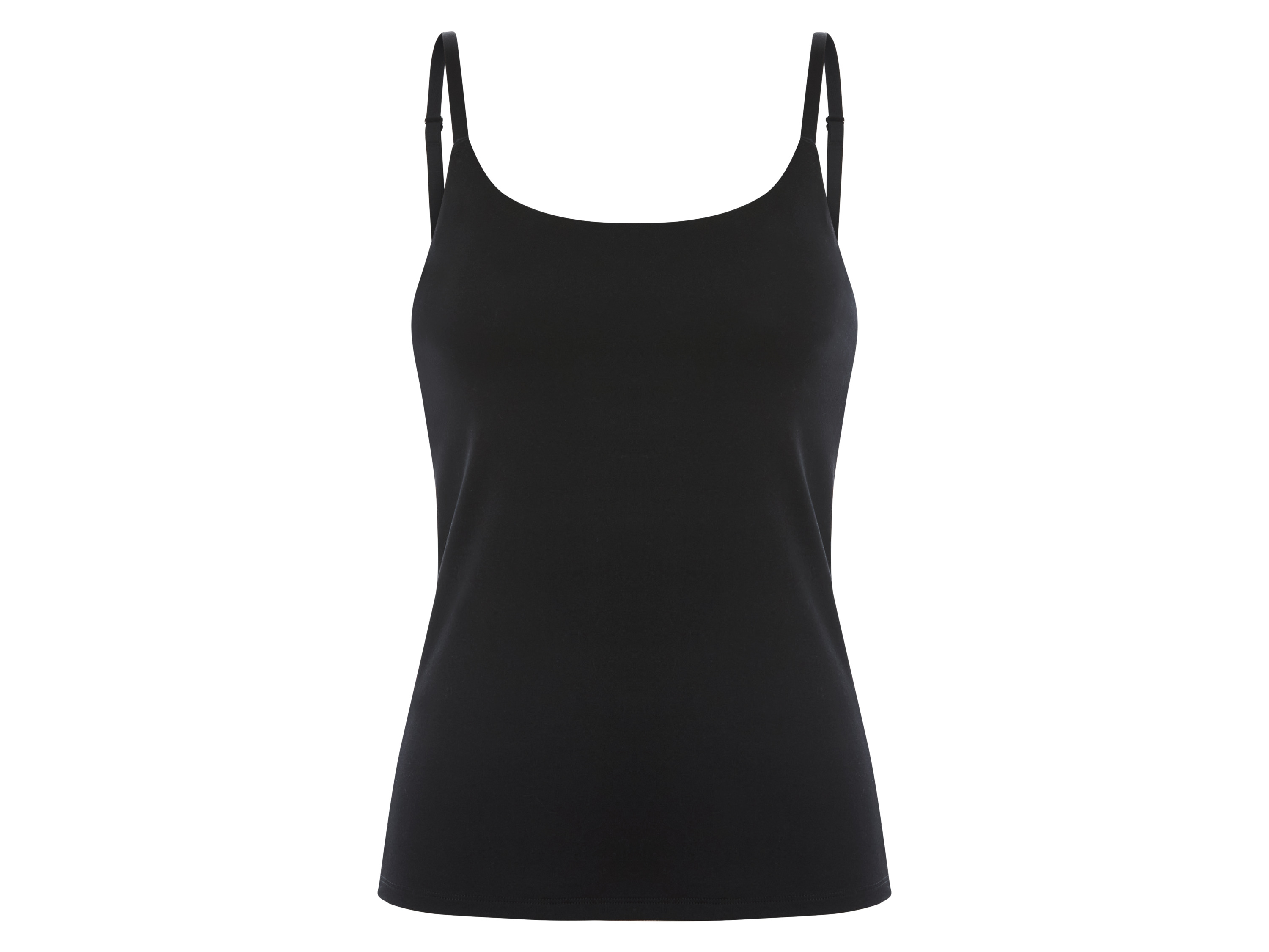 esmara® Dámský top s podprsenkou a špagetovými ramínky (černá, M(40/42))