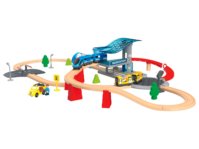 PLAYTIVE® Dřevěná železnice City Express