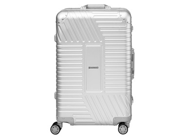 TOPMOVE® Hliníkový skořepinový kufr, stříbrná, 68 l
