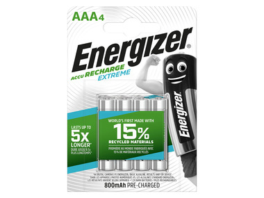Energizer Recharge Extreme AAA 800 mAh, 4 kusy