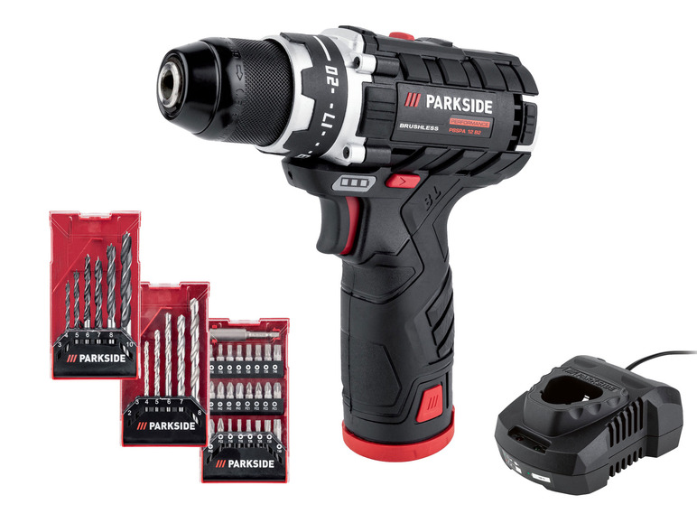 PARKSIDE PERFORMANCE Sada s aku vrtacím šroubovákem PBSPA 12 B2 12V