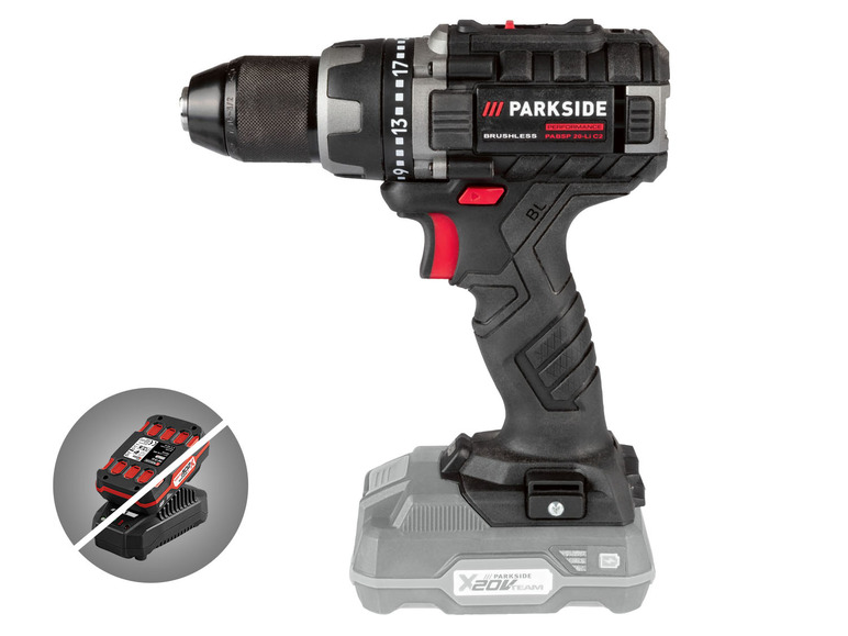 PARKSIDE PERFORMANCE Aku vrtací šroubovák PABSP 20-Li C2 – bez akumulátoru