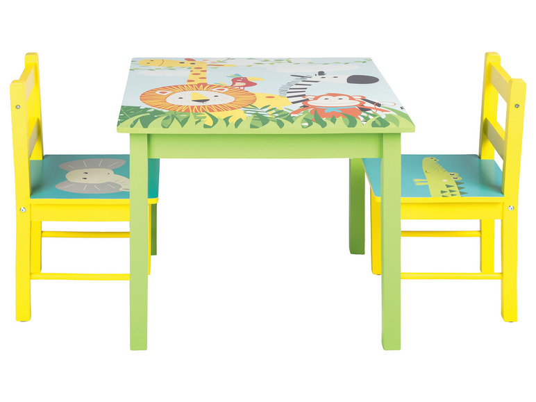 Livarno Home Dětský stoleček se 2 židličkami