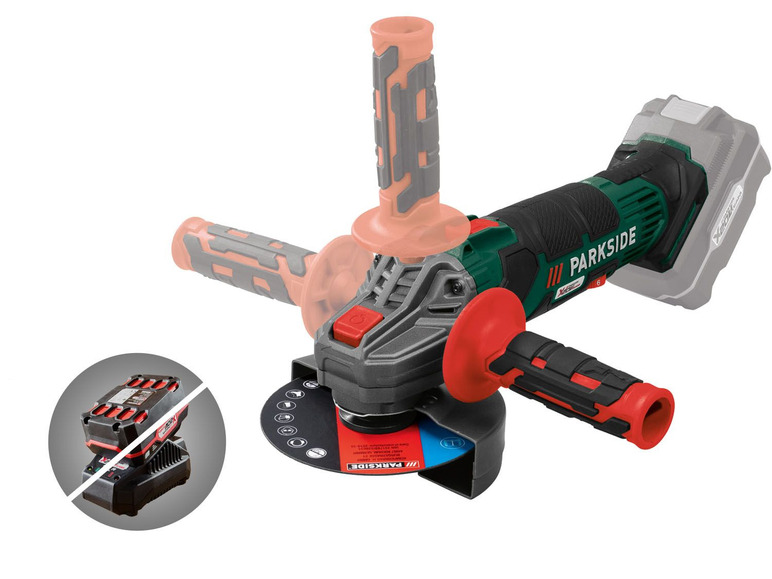 PARKSIDE® Aku úhlová bruska PWSA 20-Li C1 – bez akumulátoru