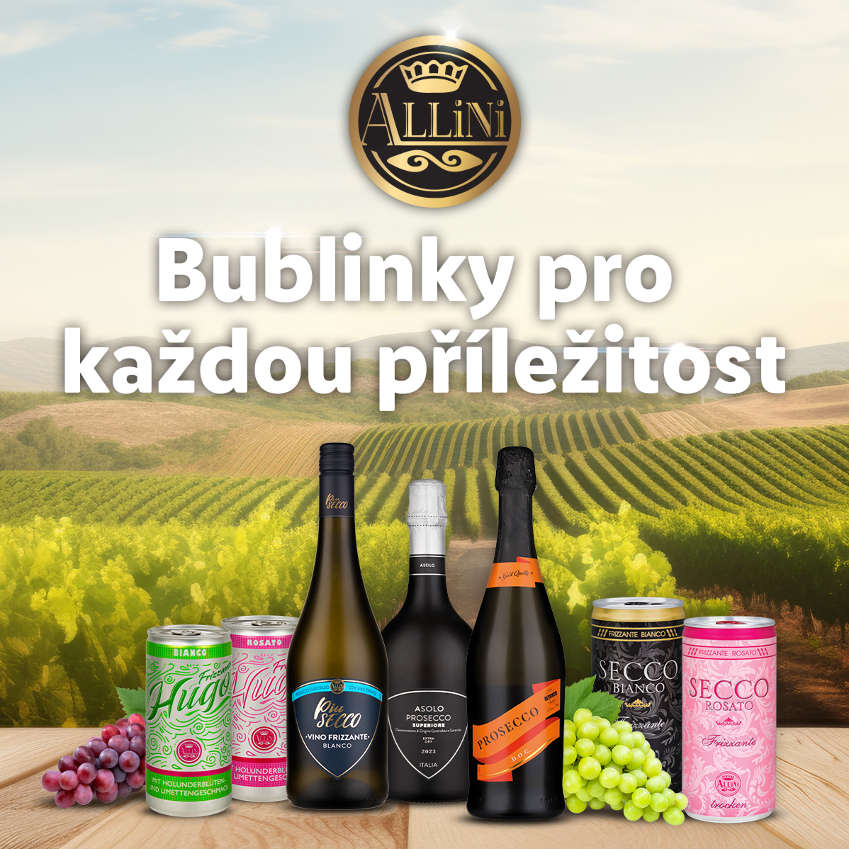 Prosecco, sekt a Hugo: bublinky pro každou příležitost.