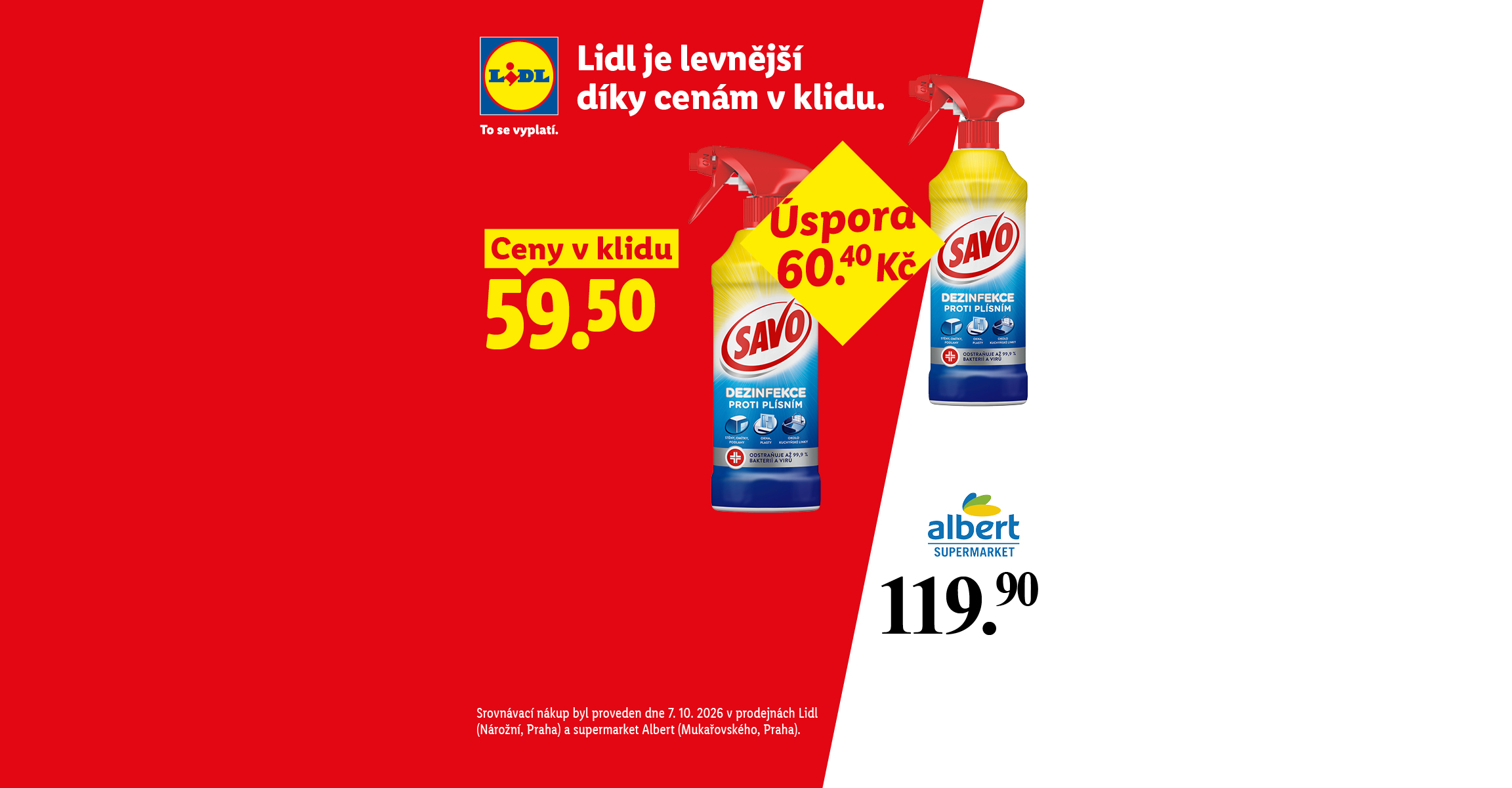 Srovnání cen dezinfekčního spreje proti plísním v různých obchodech.