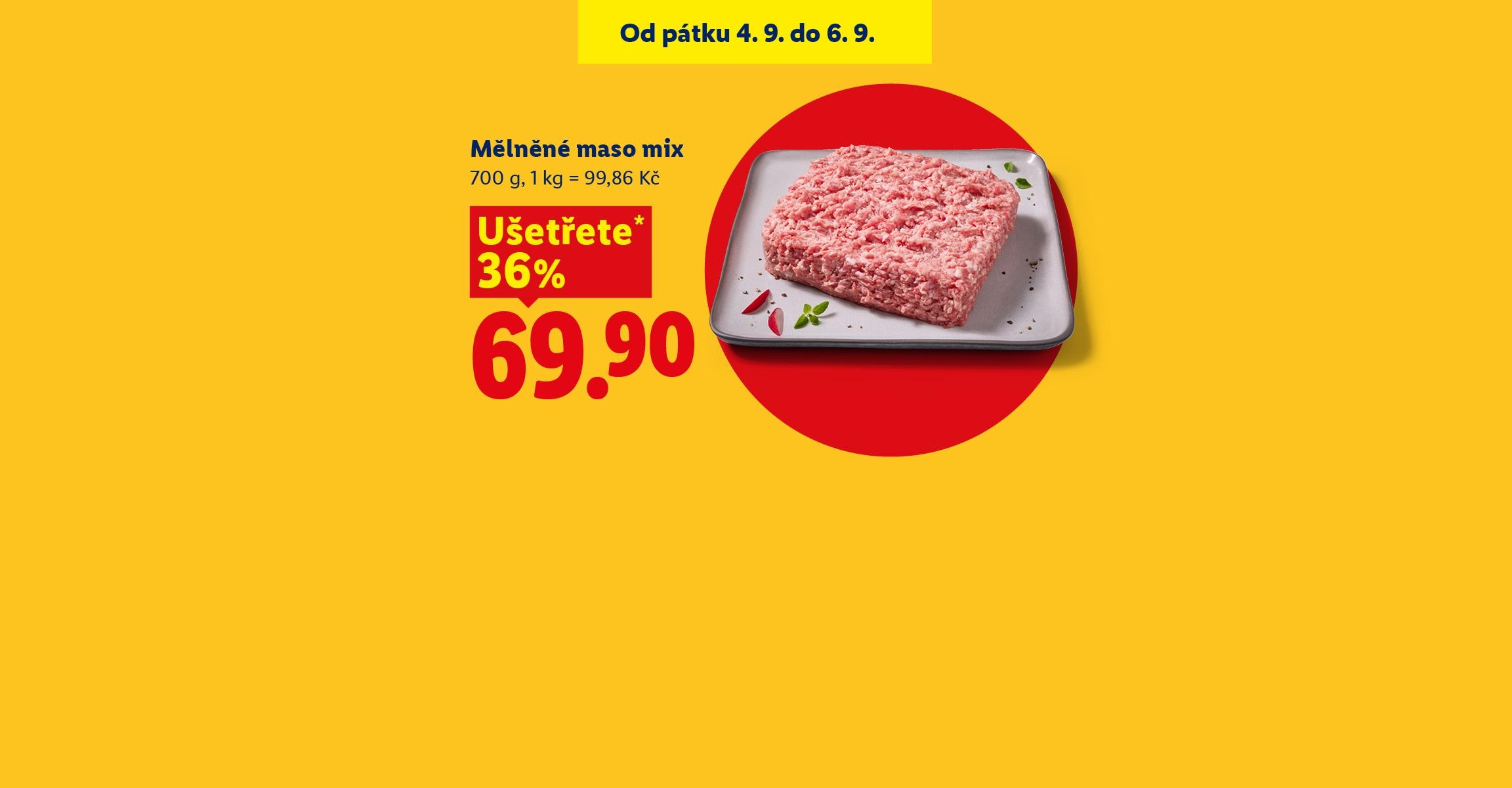 Švestky za 24,90 Kč, mleté maso za 69,90 kč a camembert za 79,90 kč v akci od pátku 4. 9. do 6. 9.