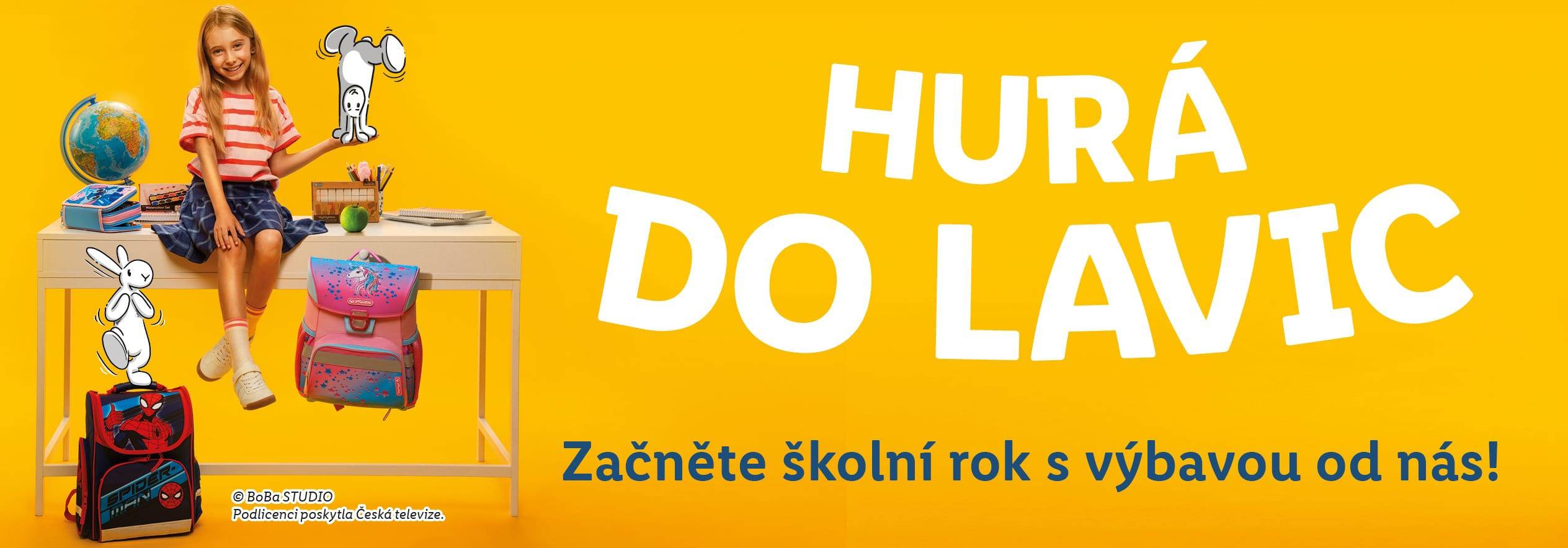 Hurá do lavic! Začněte školní rok s vybavením Topgal a Spider-Man.