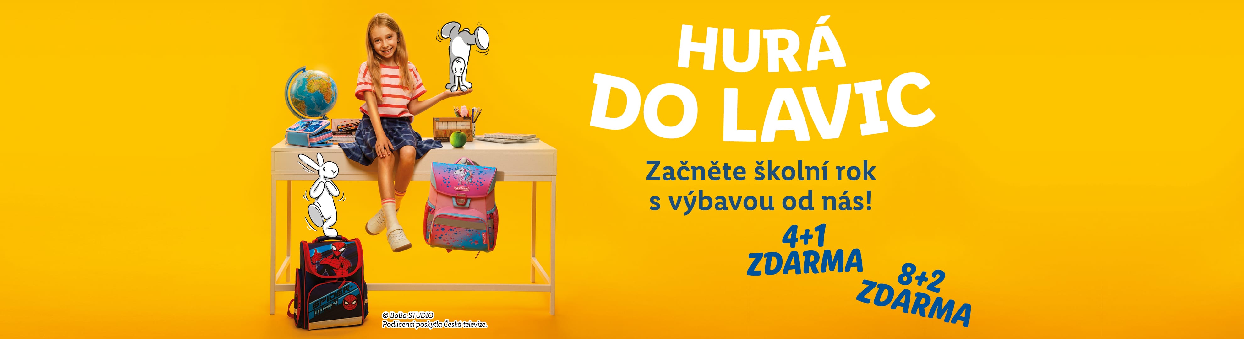 Školní rok s výbavou zdarma: 4+1 a 8+2 produkty.