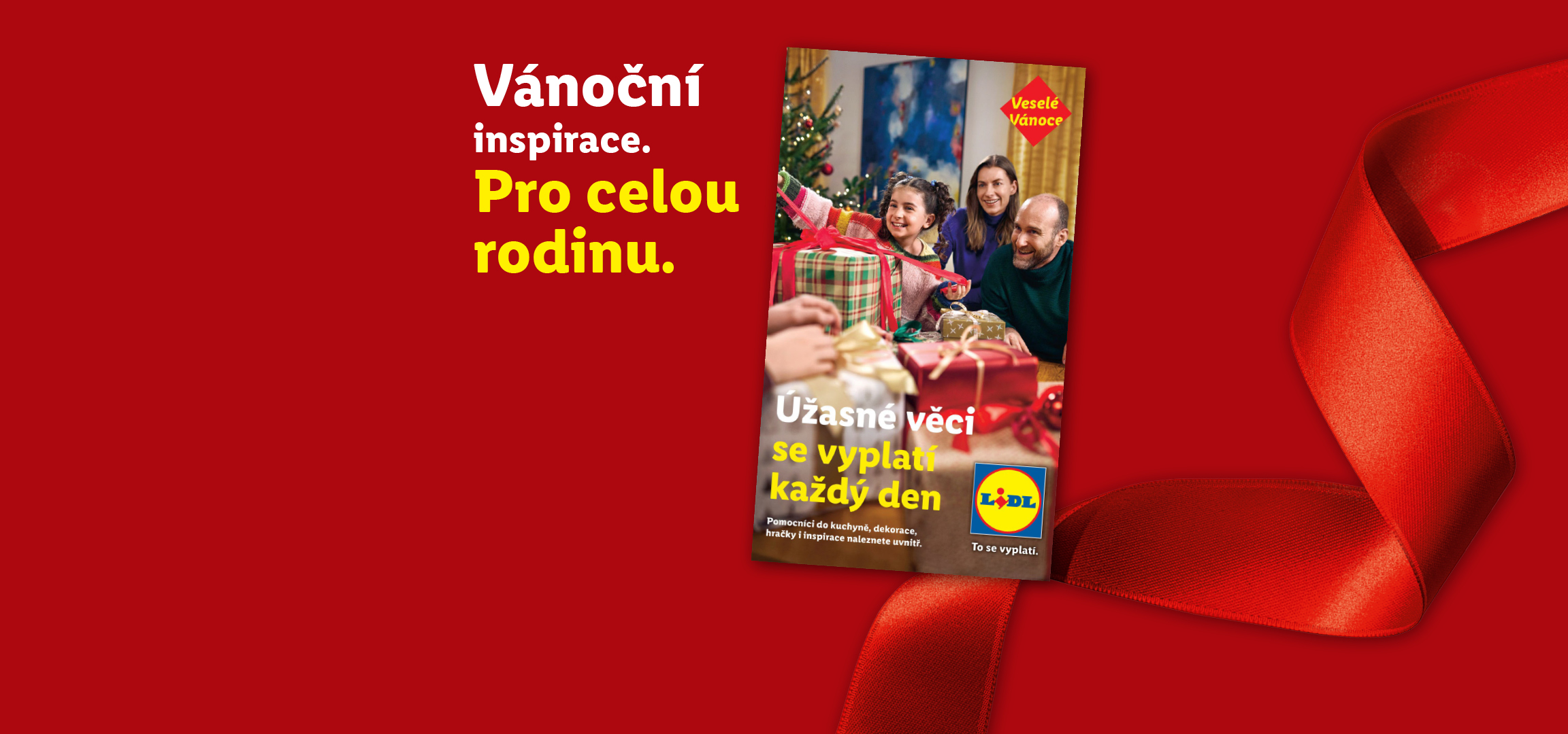 Vánoční inspirace pro celou rodinu s dárky a dekoracemi od Lidlu.