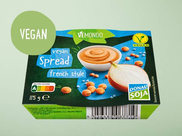 Veganská pomazánka ve francouzském stylu.