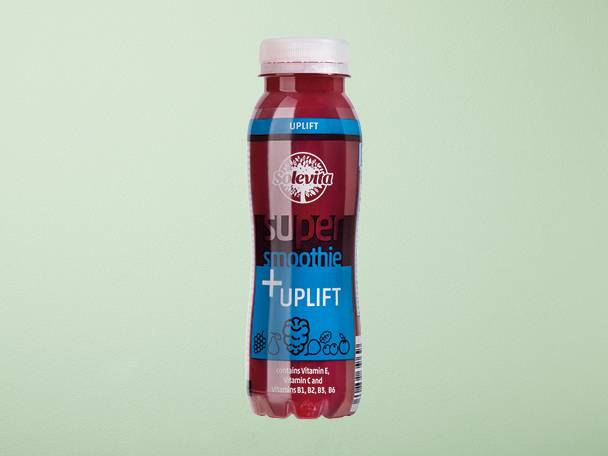 Nápoj Solevita Super Smoothie + Uplift v lahvičce.