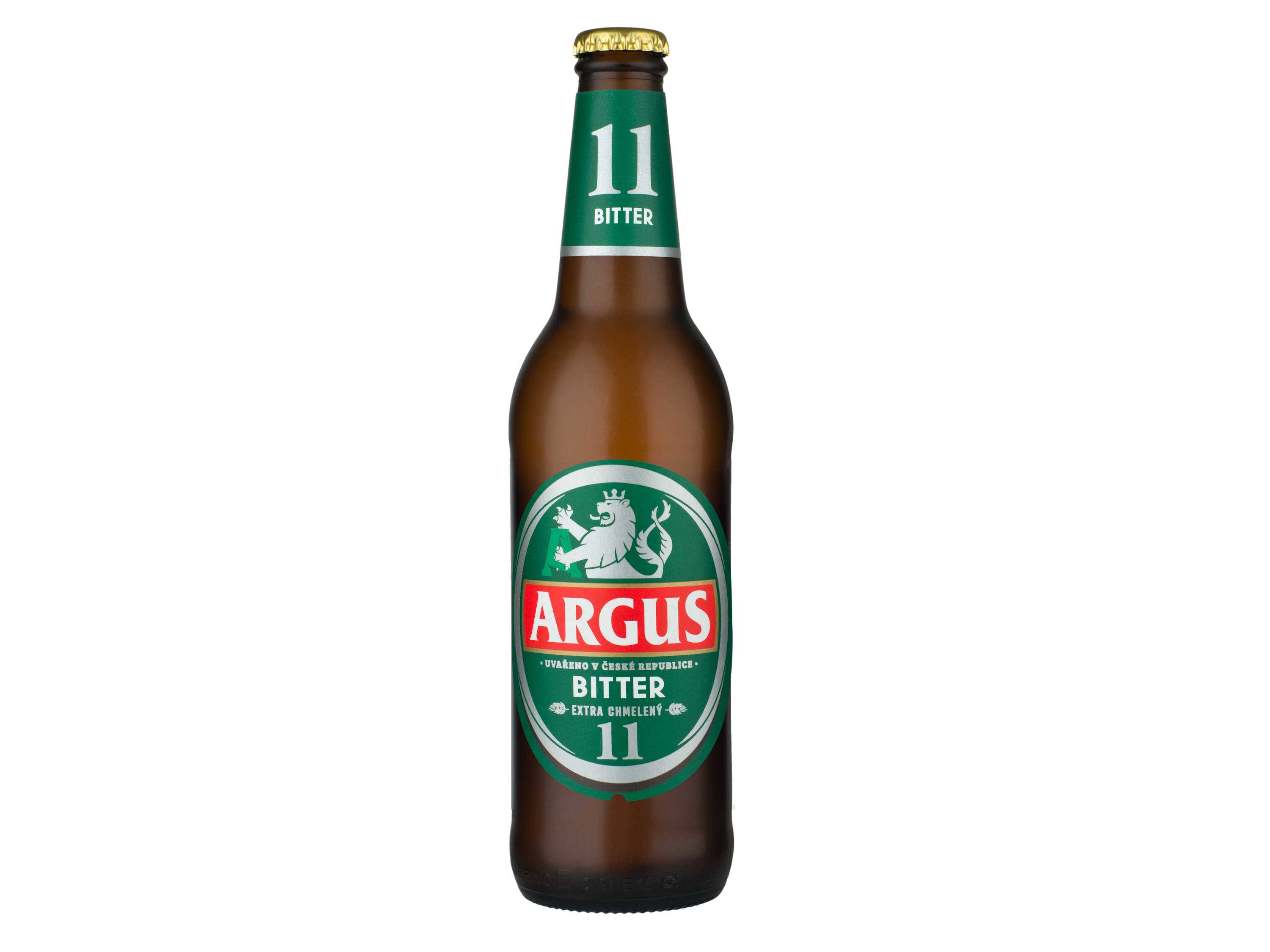 Lahvička piva Argus Bitter 11.