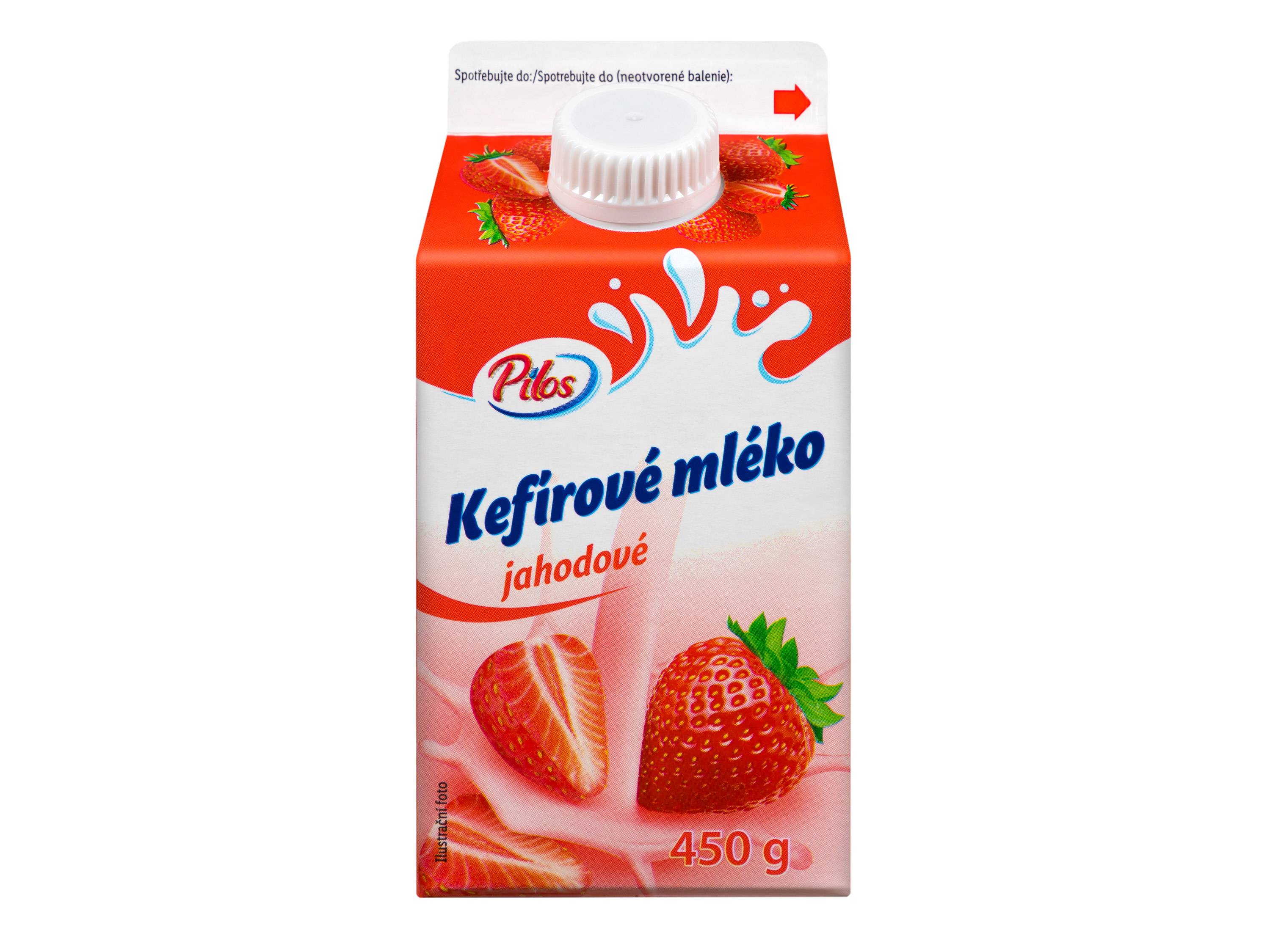 Kefírové mléko jahodové