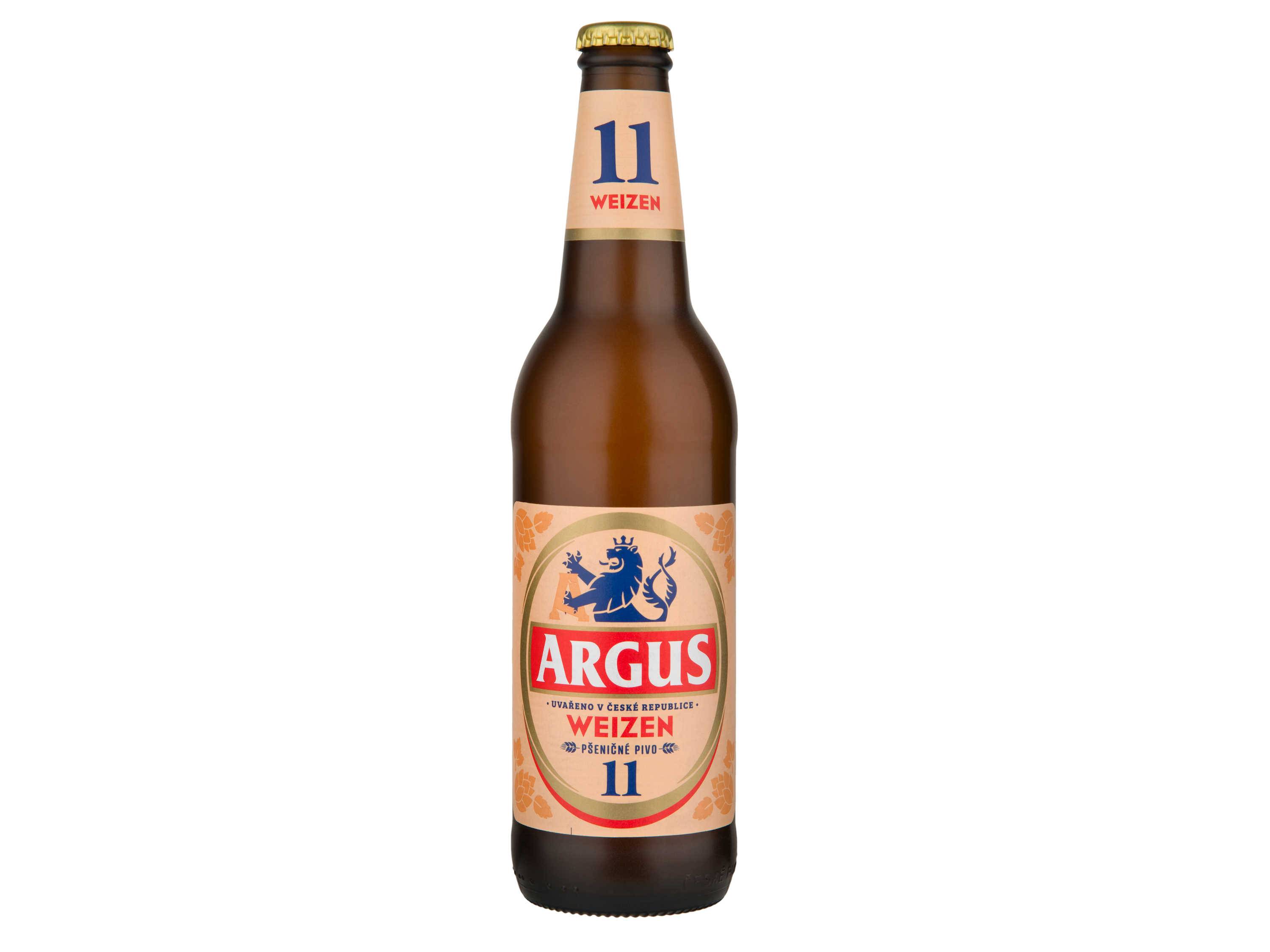 Pivo Argus Weizen 11 v lahvi.