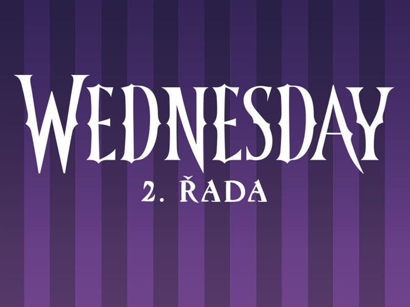 Plakat k seriálu Wednesday, 2. řada.