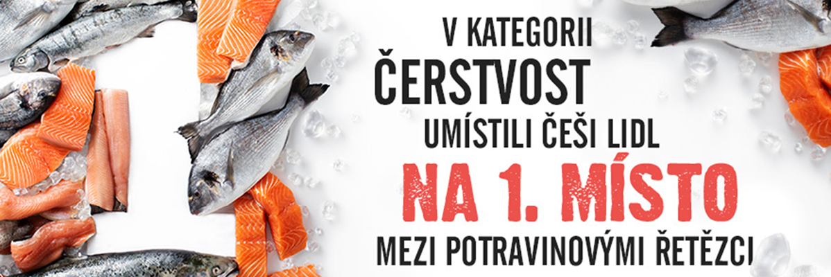 Losos a čerstvé ryby: Lidl na 1. místě v kategorii čerstvost.