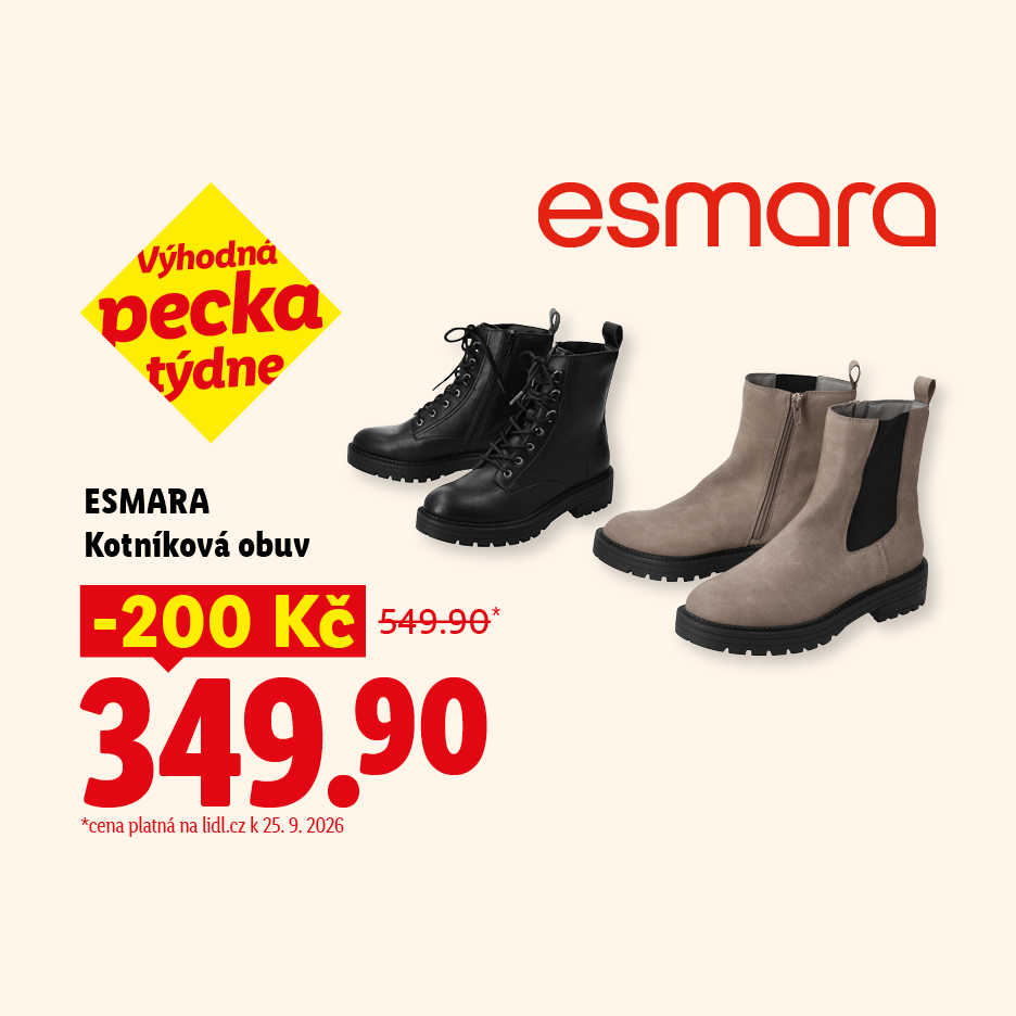 Dámská kotníková obuv ve dvou provedeních se slevou 200 Kč za 349,90 Kč.