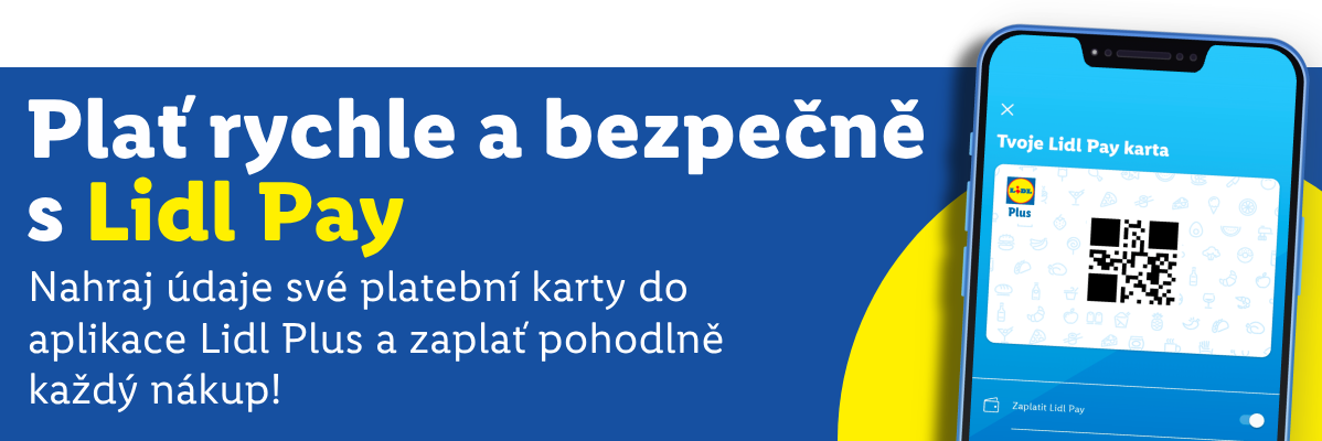 Lidl Pay: rychlé a bezpečné platby s vaší kartou Lidl Plus.