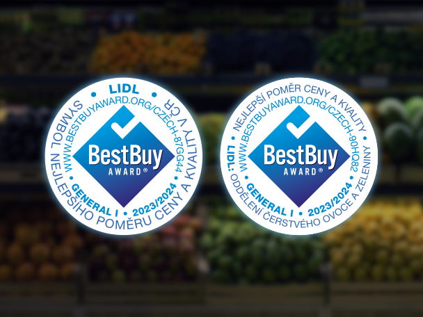 Dvě ceny Best Buy Award 2023/2024 pro Lidl.