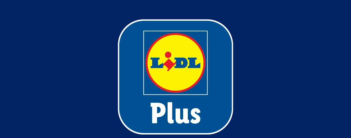 Logo aplikace s nápisem Plus na tmavě modrém pozadí.