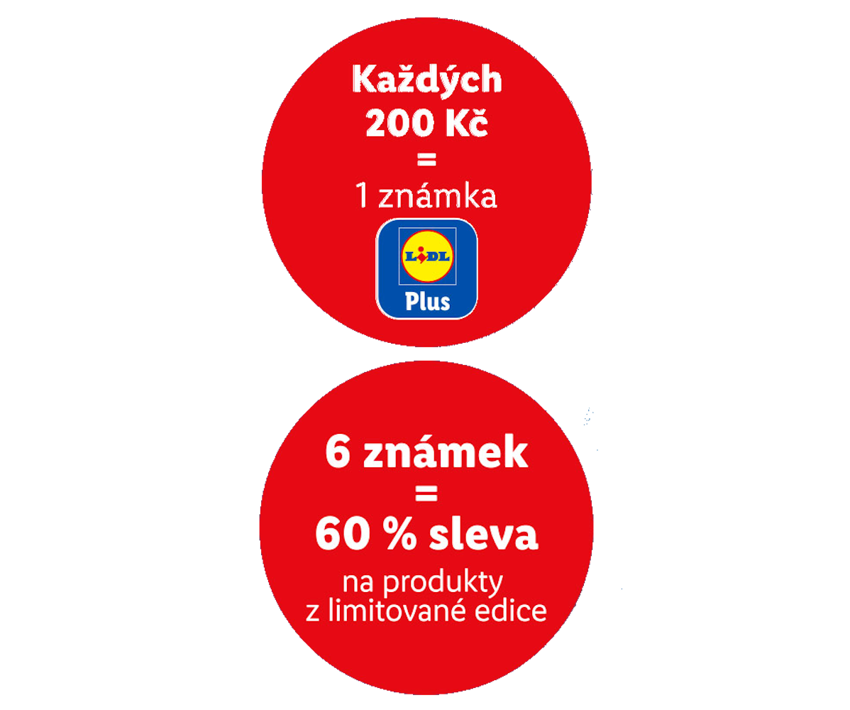 Získejte 1 známku za každých 200 Kč nákupu a 60% slevu na limitovanou edici za 6 známek.