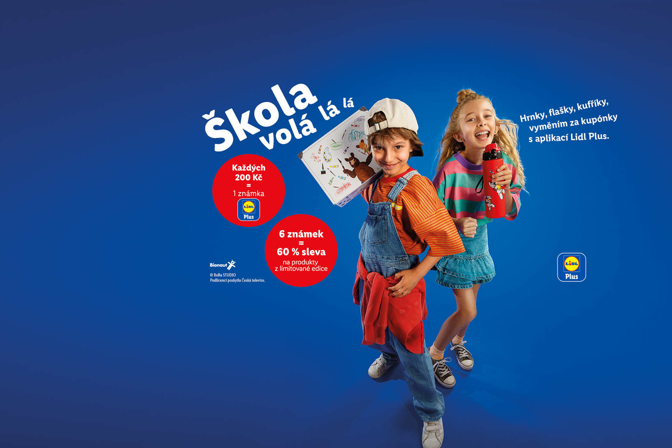 Každých 200 Kč = 1 známka (Stačí při nákupu načíst aplikaci Lidl Plus). 6 známek = 60% sleva (Nasbírejte 6 známek a sleva na limitovanou edici je tvoje!).