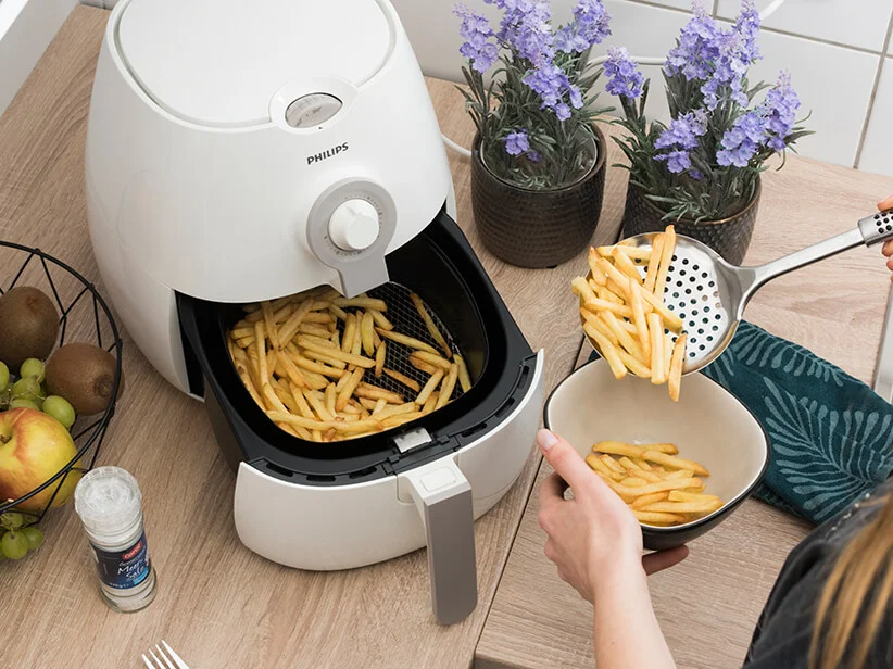 Philips Airfryer a hranolky.