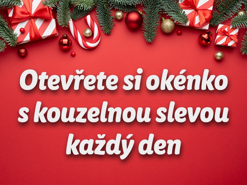 Adventní kalendář plný slev