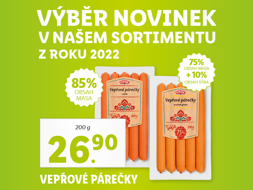 Výběr novinek v sortimentu