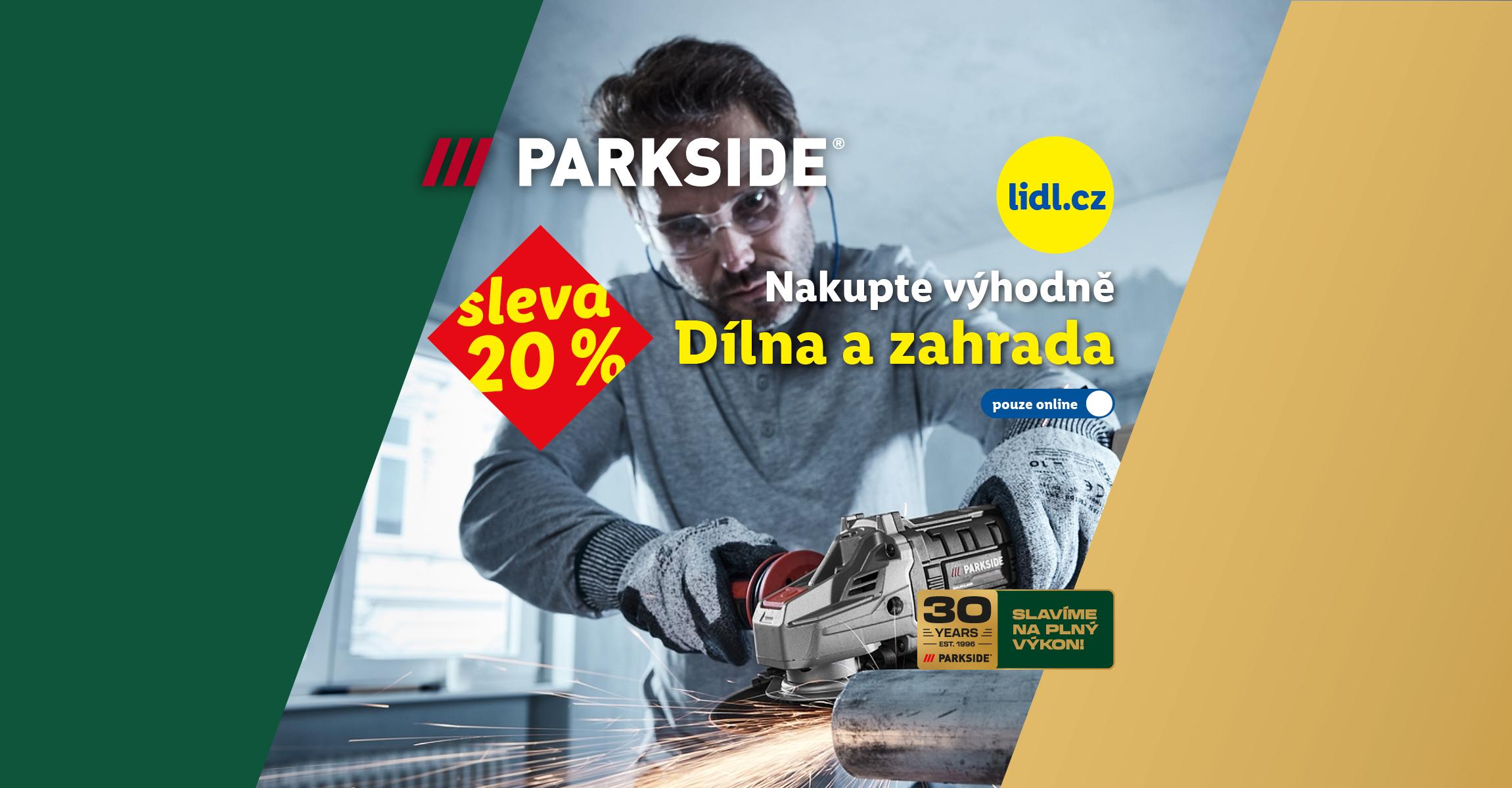 Sleva 20 % na Dílnu a zahradu, pouze dnes a online s kódem Dilna20