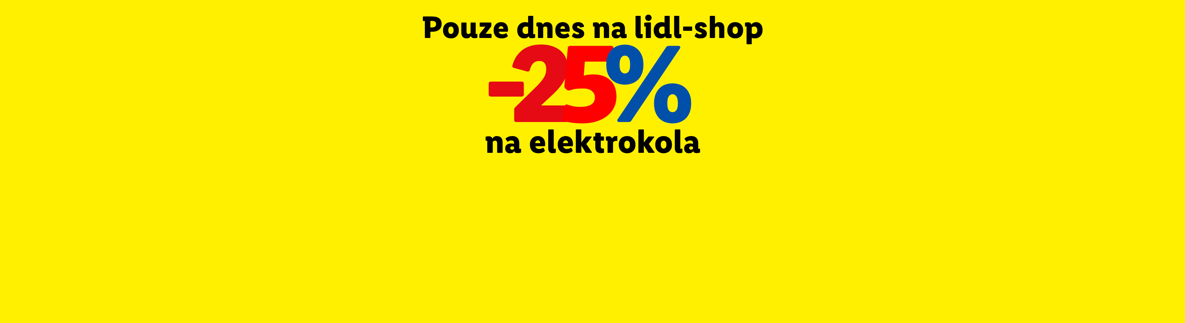 Lidl-shop nabízí slevu 25 % na elektrokola pouze dnes.
