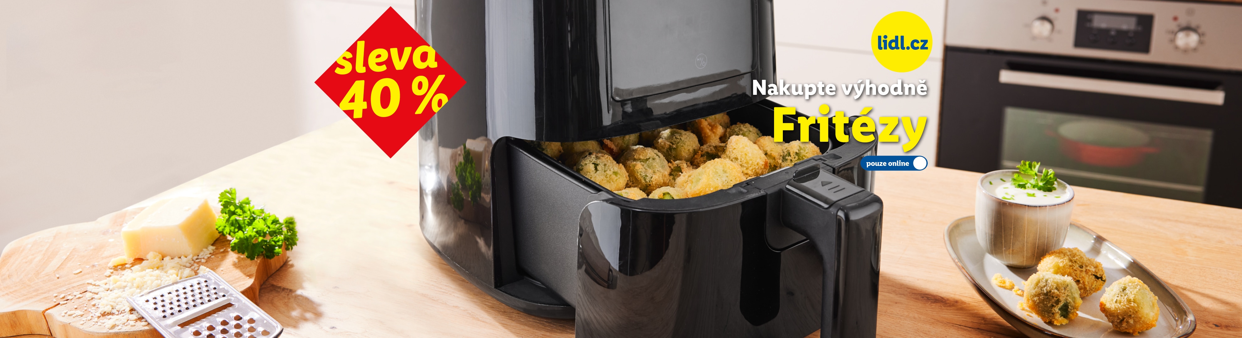 Sleva 40 % na fritézy na lidl.cz s kódem Fritezy40