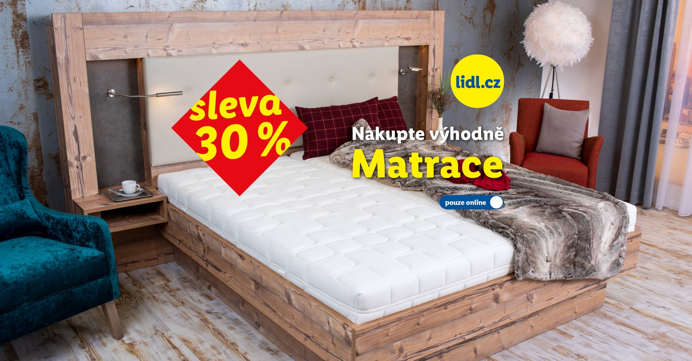 Matrace s 30% slevou, pouze dnes na lidl.cz s kódem Matrace30