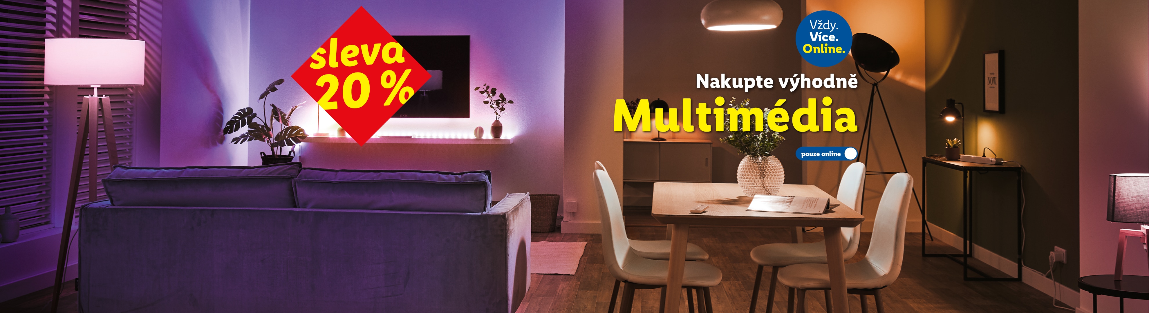 Sleva 20 % na multimédia s kódem Multimedia20, pouze online