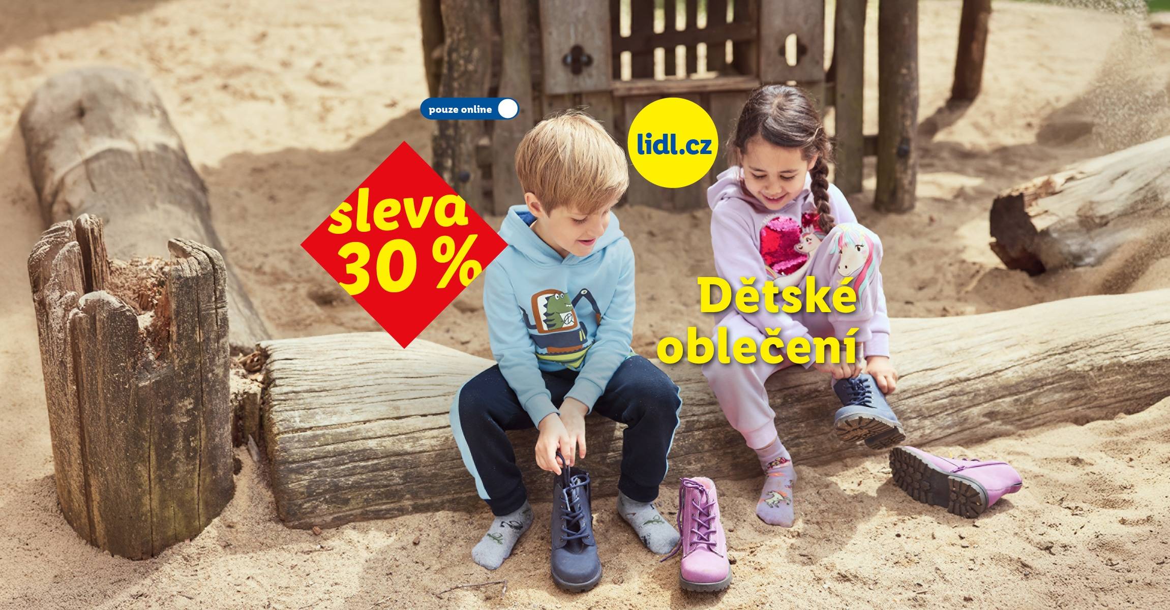 Sleva 30 % na dětské oblečení na lidl.cz s kódem Prodeti30