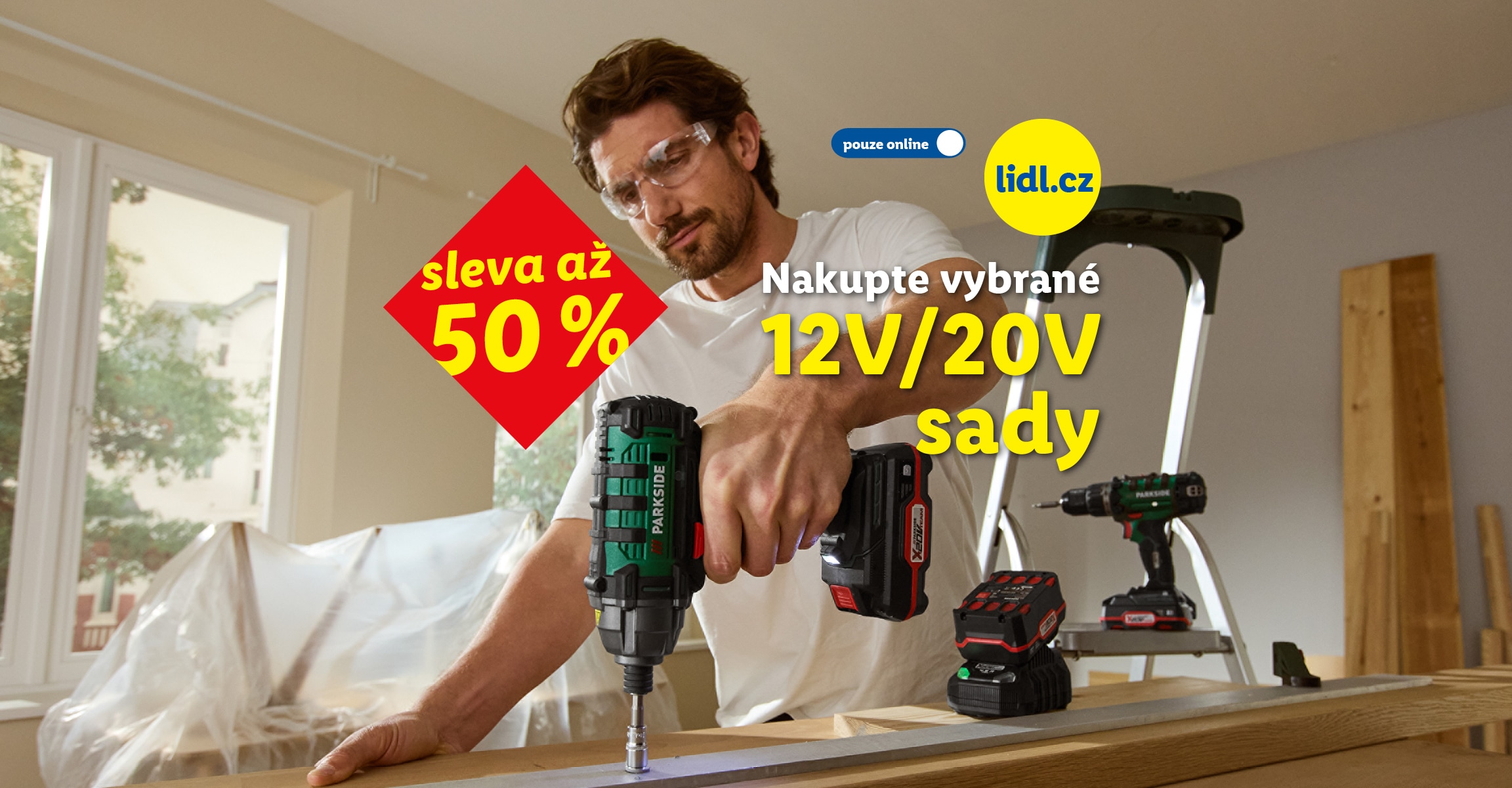 Nakupte vybrané 12V/20V sady se slevou až 50 %, pouze na lidl.cz.